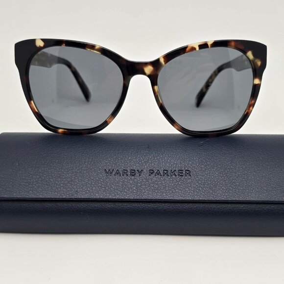Warby Parker Rhea M 542 Cat Eye Truffle Tortoise Sunglasses Frame W/ Case 55mm